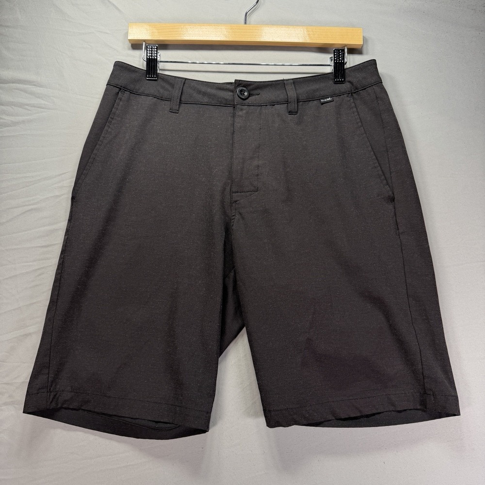 Travis Mathew Golf Shorts Mens 30 Waist Black Pockets Stretch Performance Active
